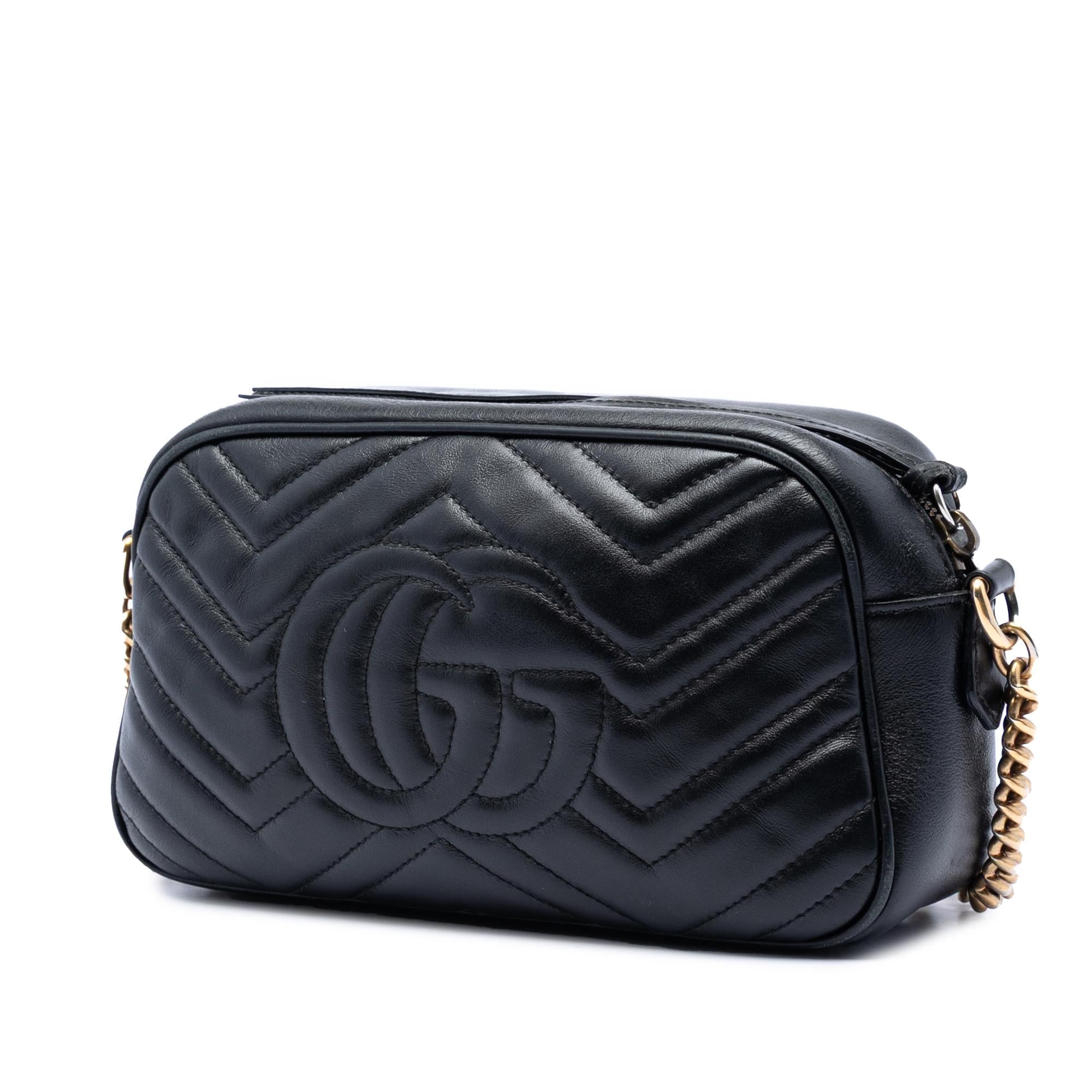 Gucci Small GG Marmont Matelasse Calfskin Crossbody