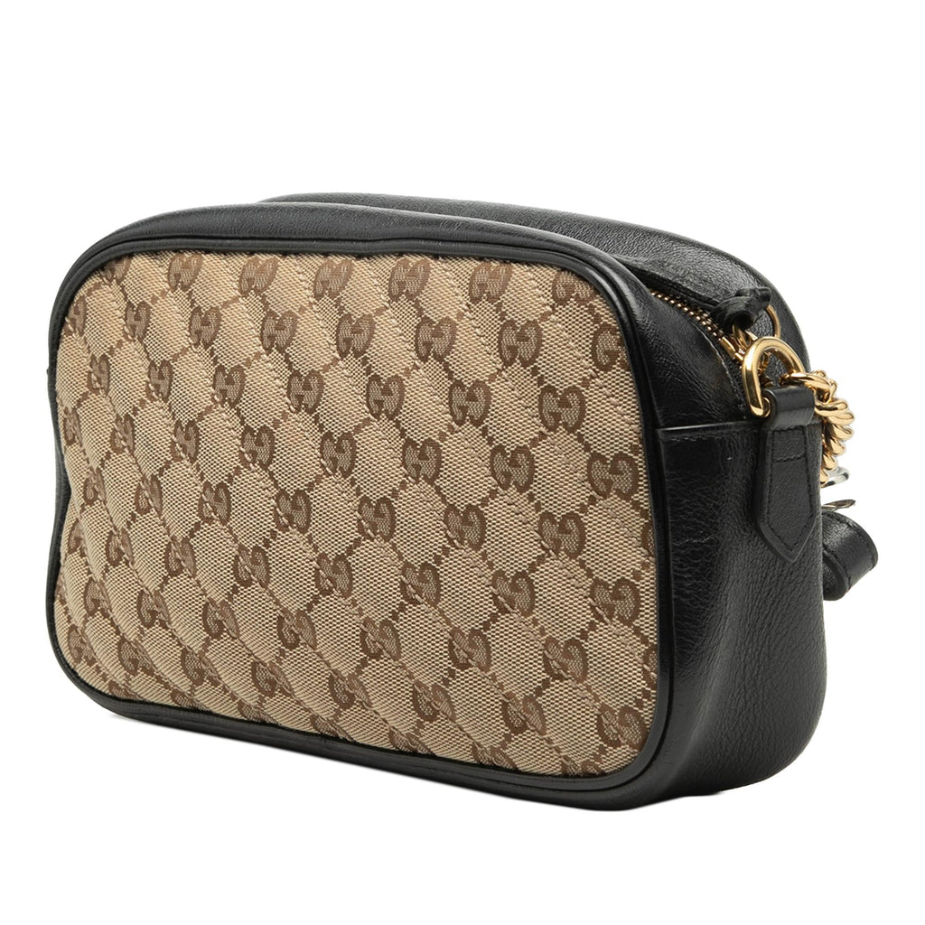 Gucci Small GG Marmont Matelasse GG Canvas and Leather Crossbody