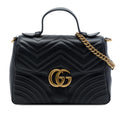 Gucci Small GG Marmont Matelasse Leather Top Handle Bag