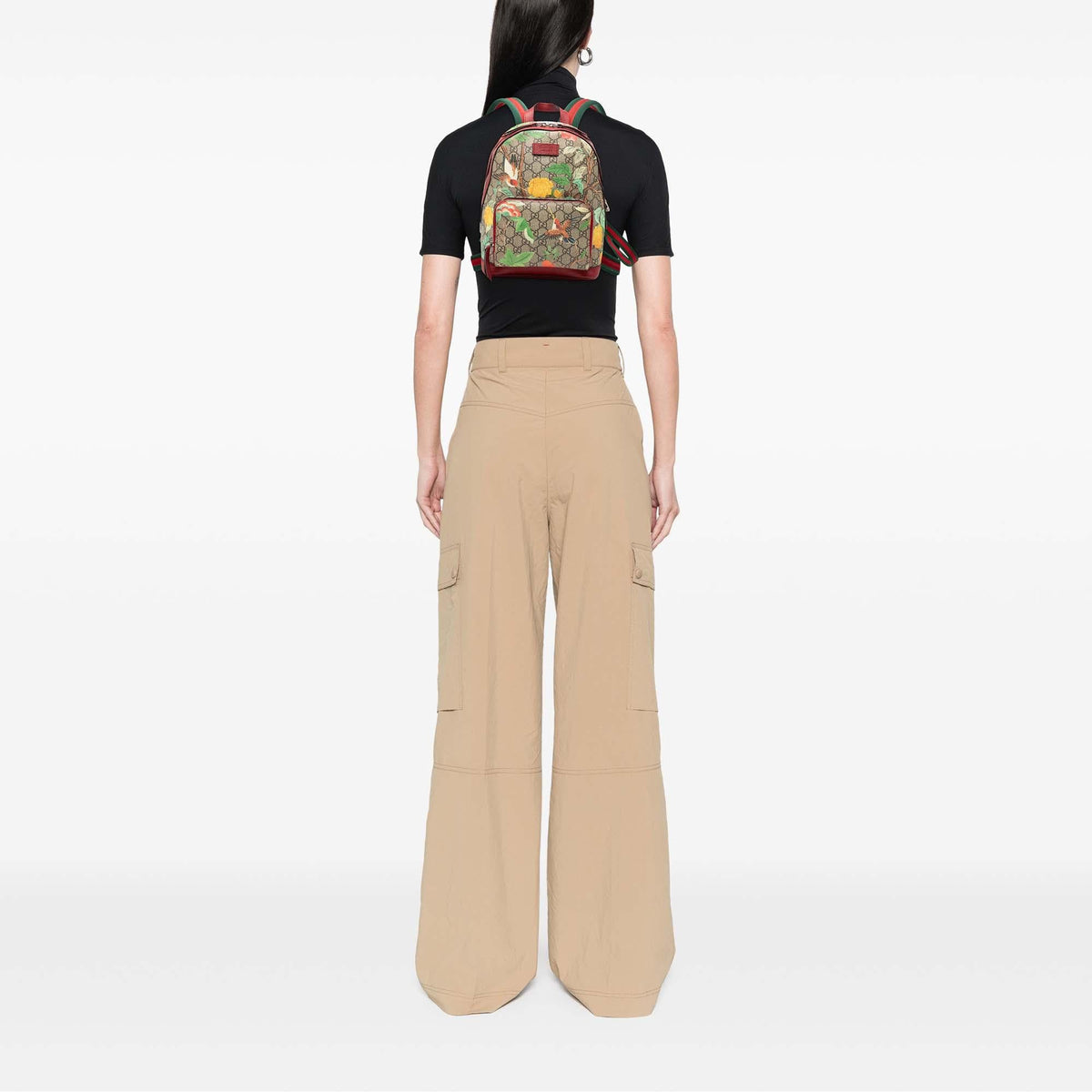 Gucci Small GG Supreme Web Tian Backpack