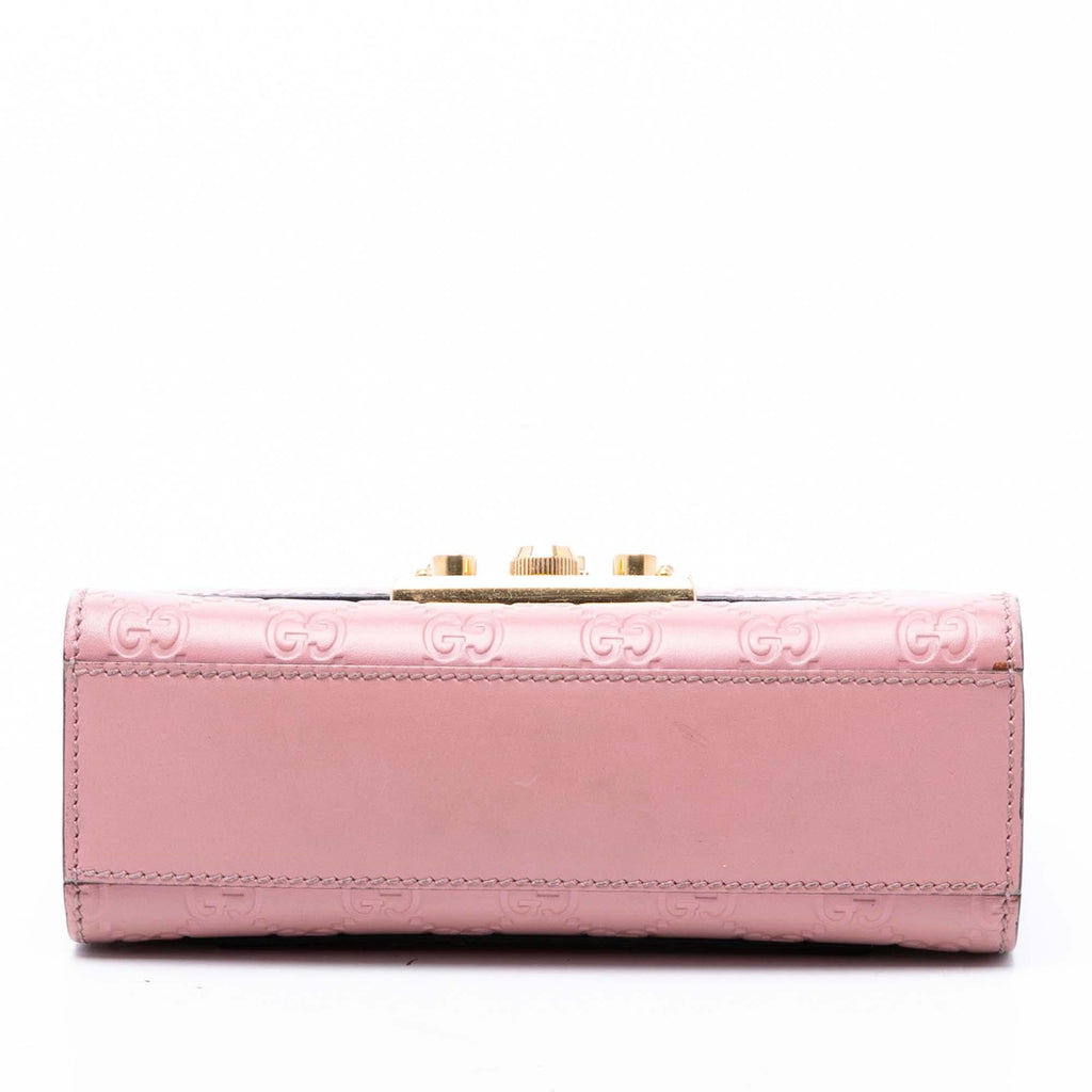 Gucci Small Guccissima Padlock Crossbody