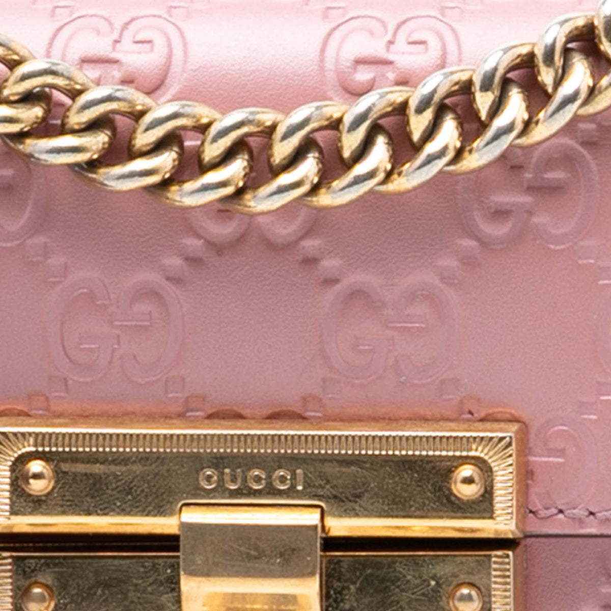 Gucci Small Guccissima Padlock Crossbody