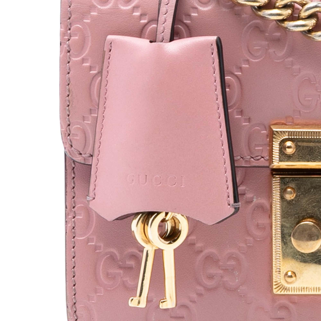 Gucci Small Guccissima Padlock Crossbody