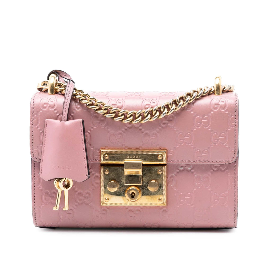 Gucci Small Guccissima Padlock Crossbody