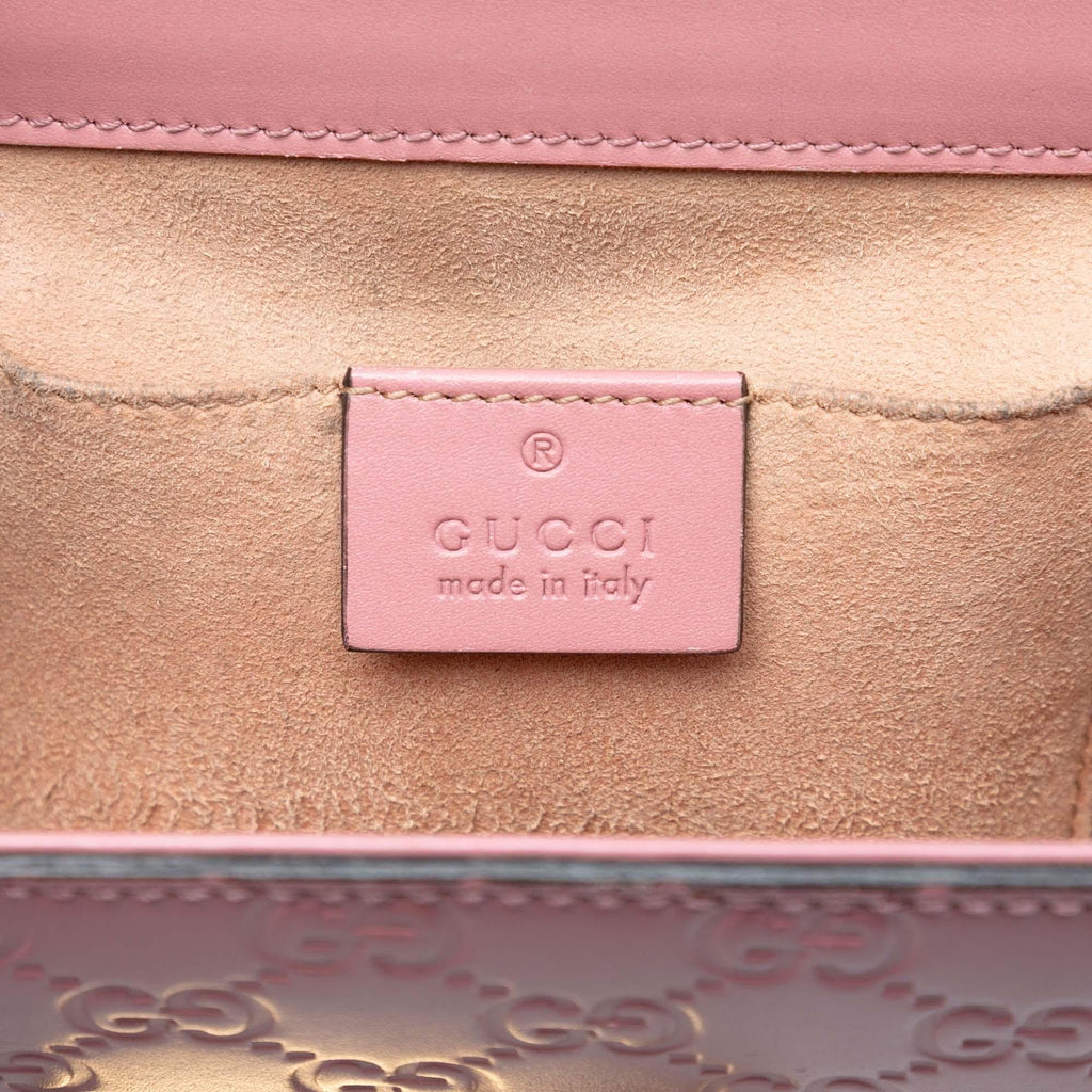 Gucci Small Guccissima Padlock Crossbody