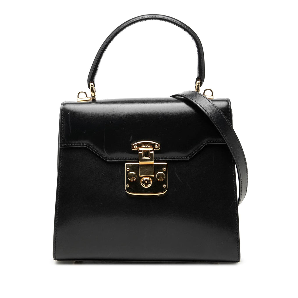 Gucci Smooth Calfskin Lady Lock Satchel