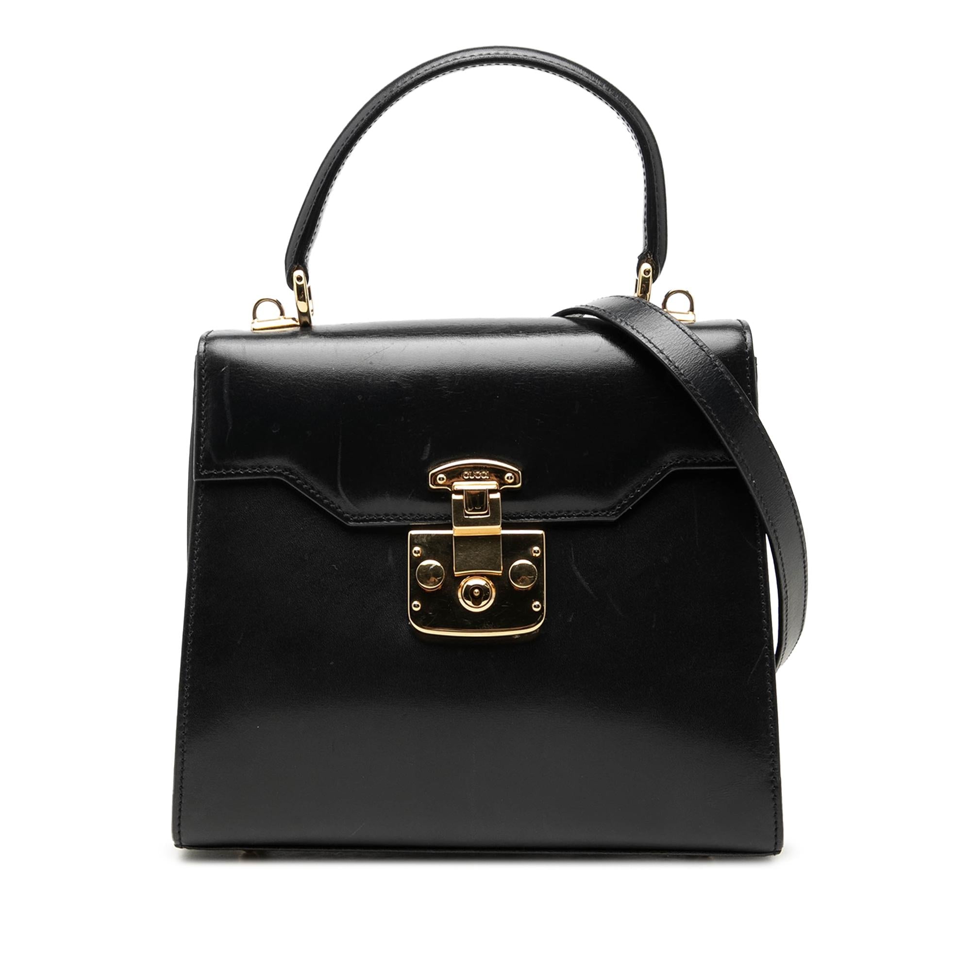 Gucci Smooth Calfskin Lady Lock Satchel