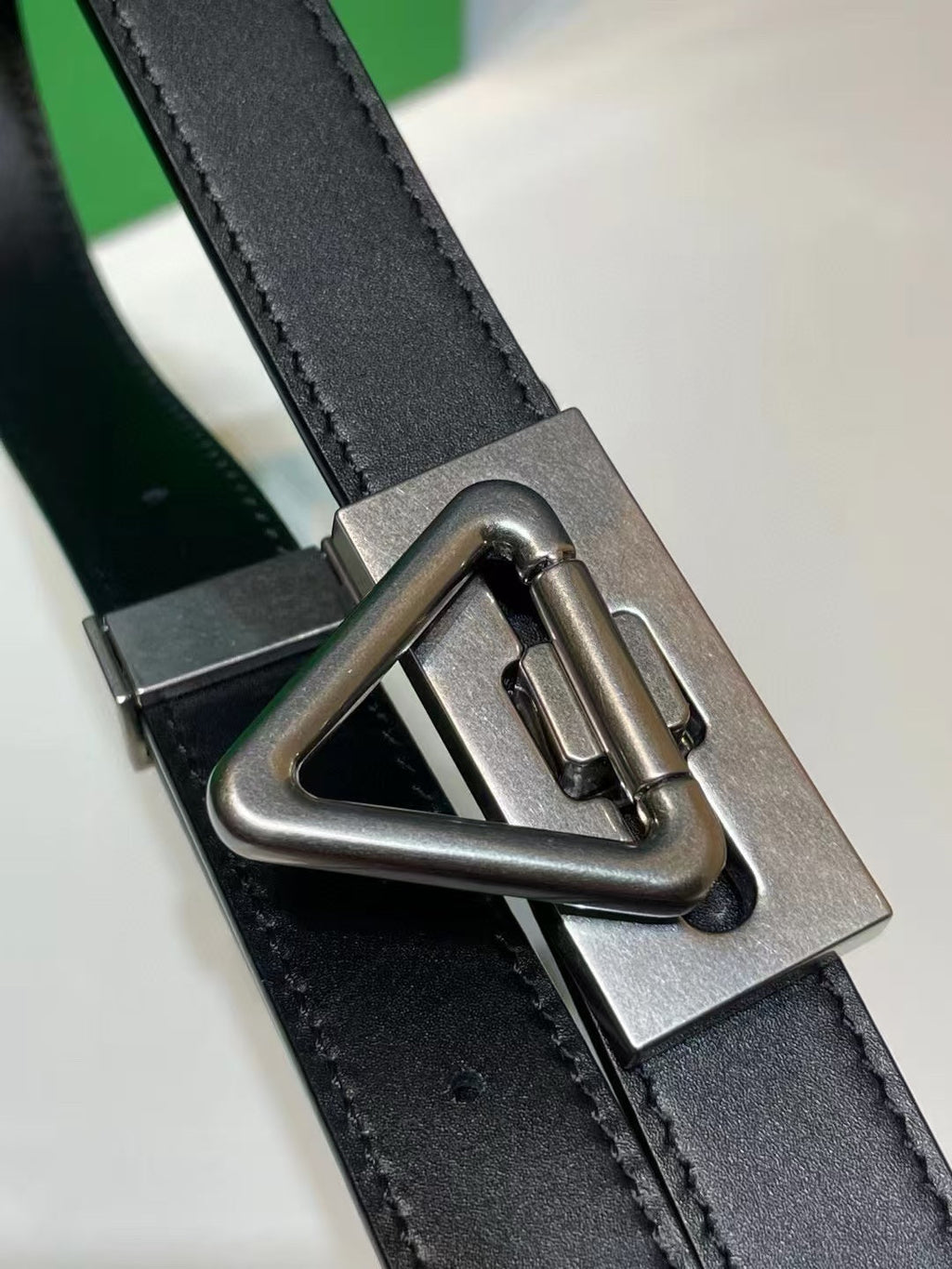 BOTTEGA VENETA  BELT TRIANGLE CALFSKIN LEATHER