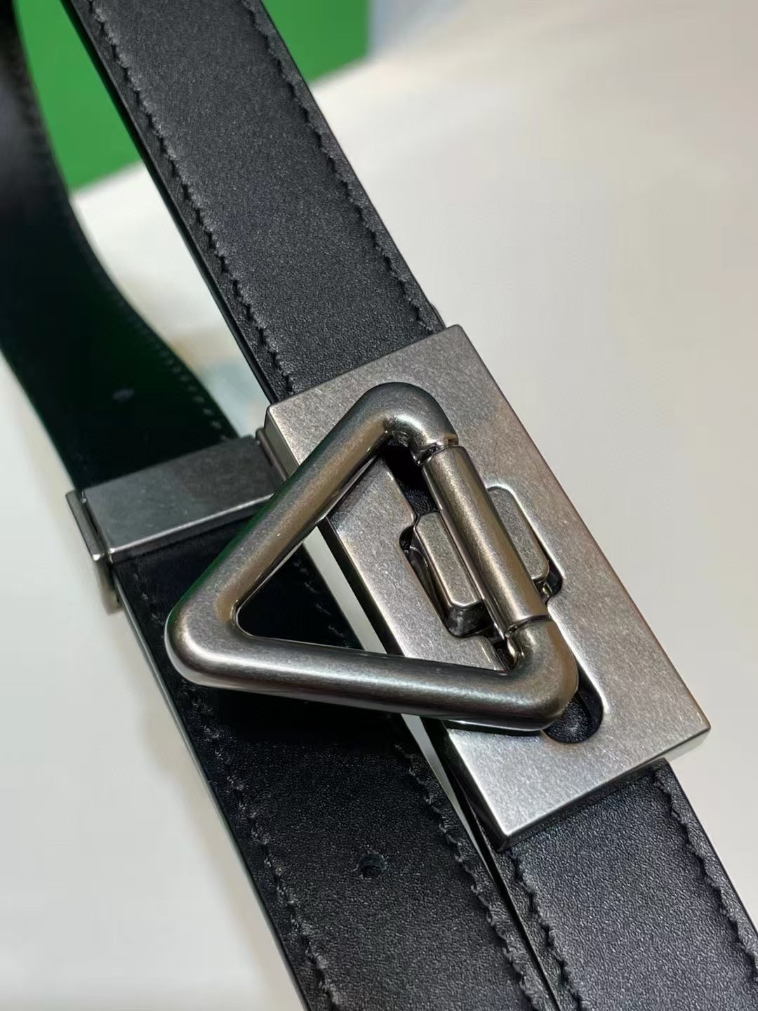 BOTTEGA VENETA  BELT TRIANGLE CALFSKIN LEATHER