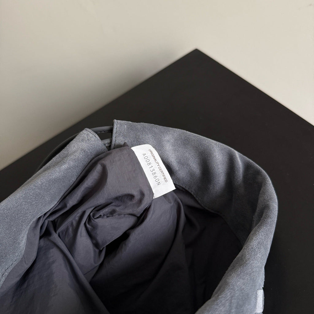 BV Giorno Bag Cloudy Indigo Intrecciato Suede