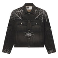RHINESTONE WEB DENIM JACKET
