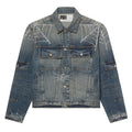 RHINESTONE WEB DENIM JACKET