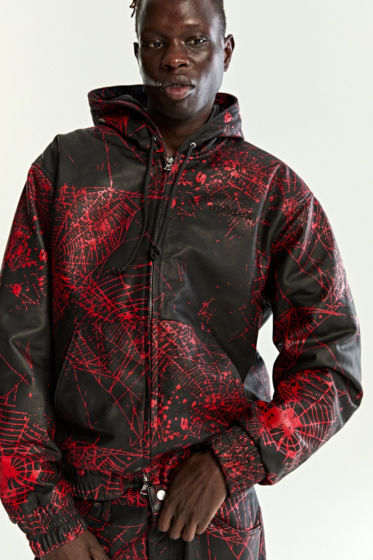 V2 WEB LEATHER JACKET
