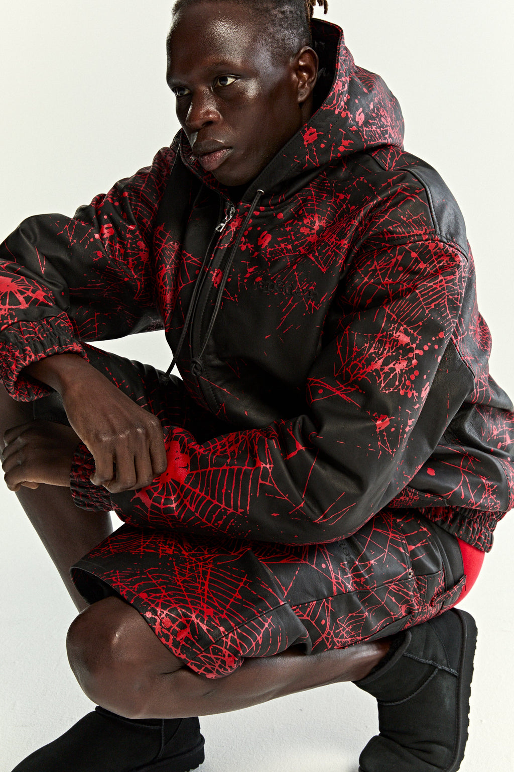 V2 WEB LEATHER JACKET