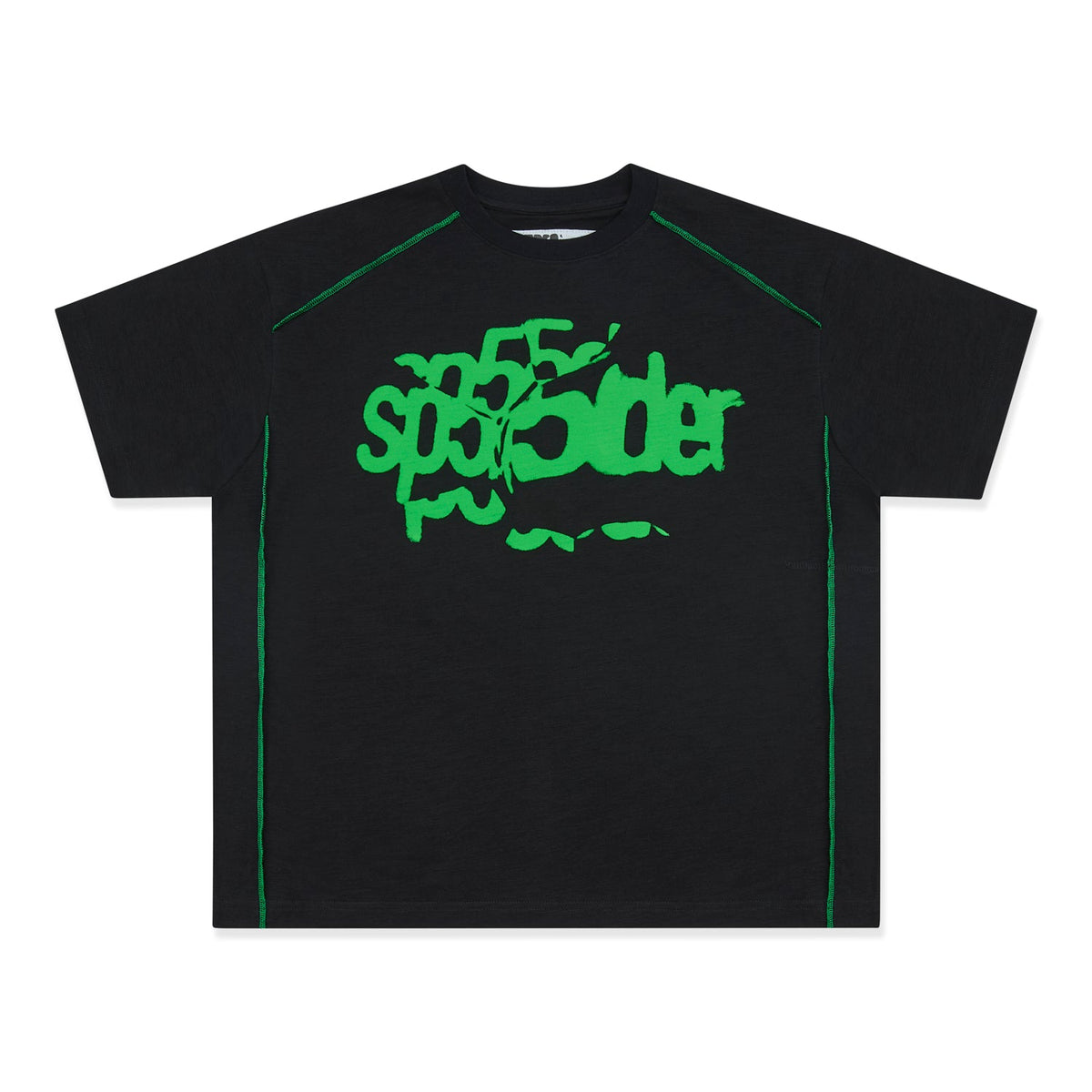 CONTRAST STITCH SLUB TEE