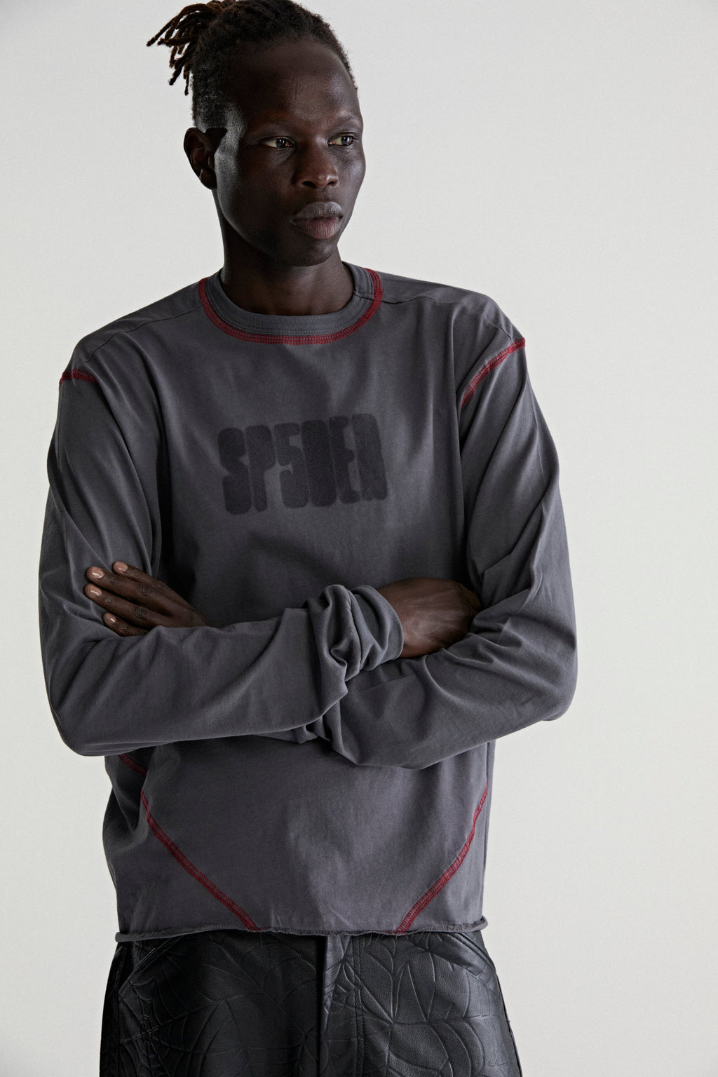 SP5DER CONTRAST STITCH LS