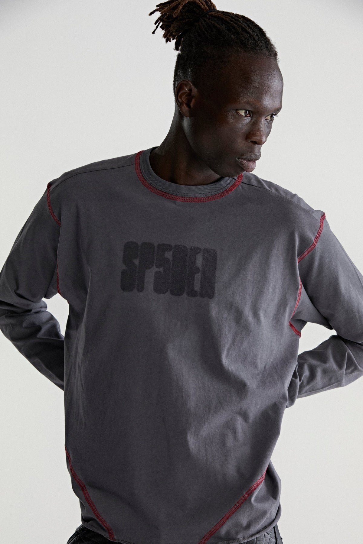 SP5DER CONTRAST STITCH LS