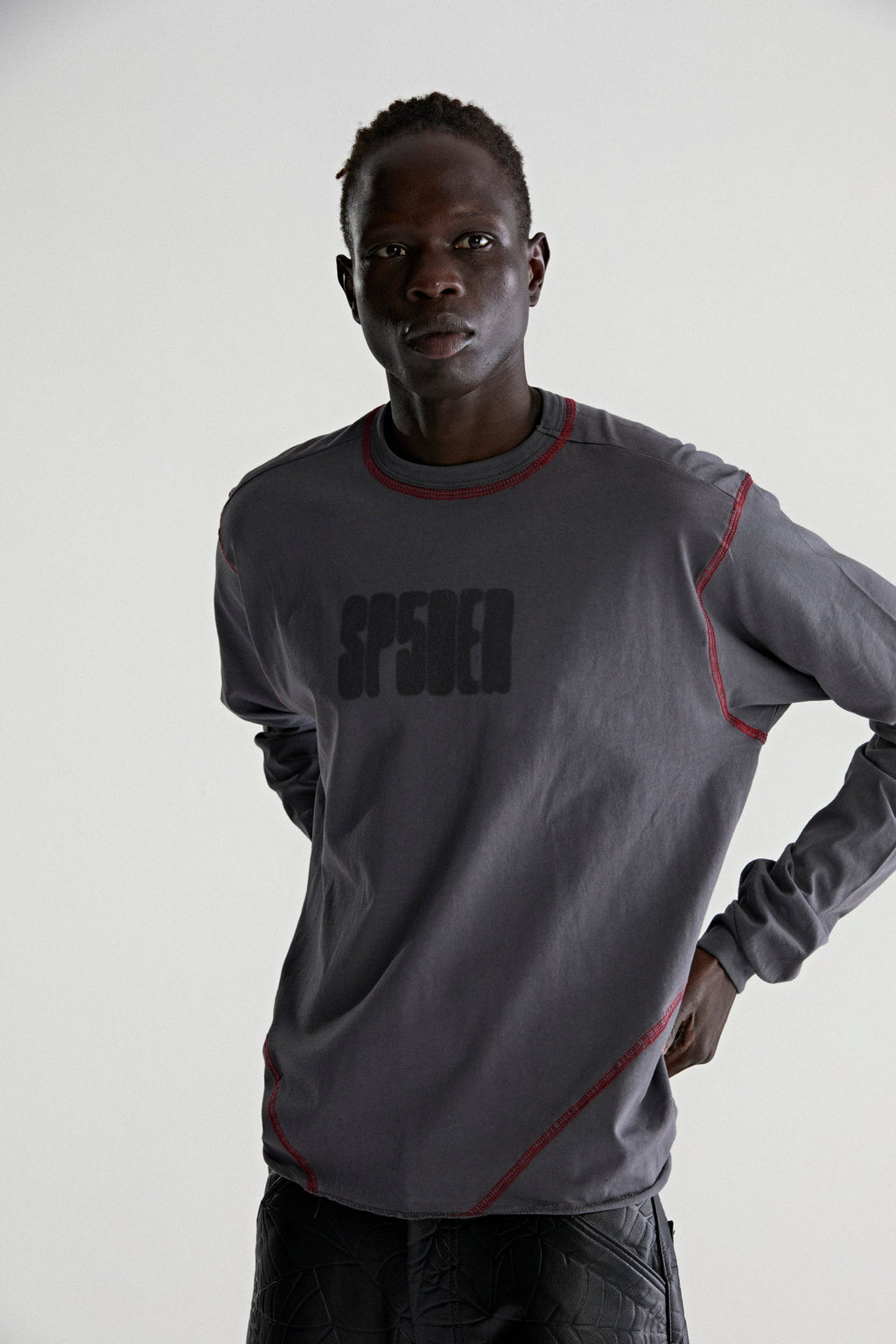 SP5DER CONTRAST STITCH LS