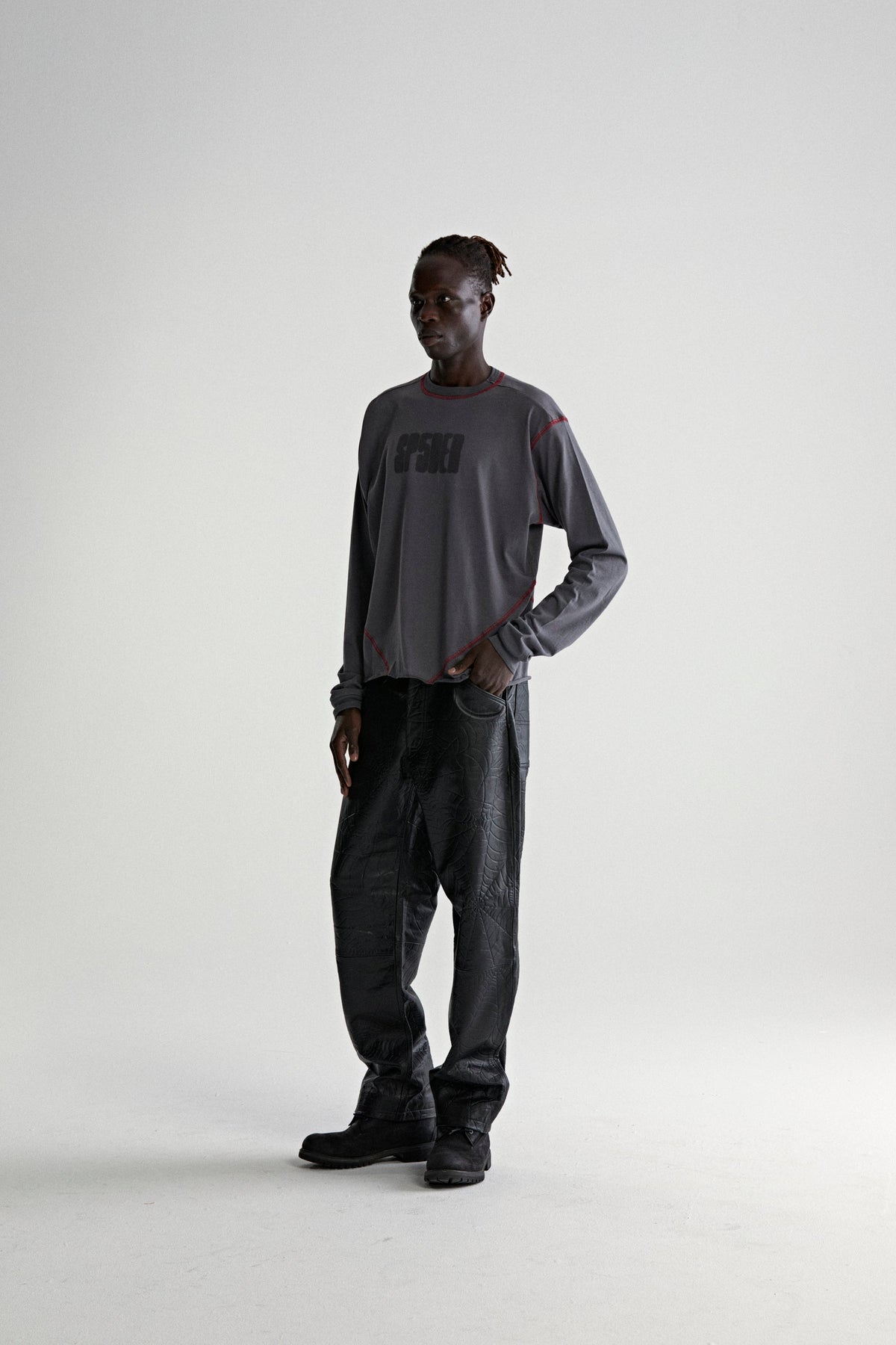 SP5DER CONTRAST STITCH LS