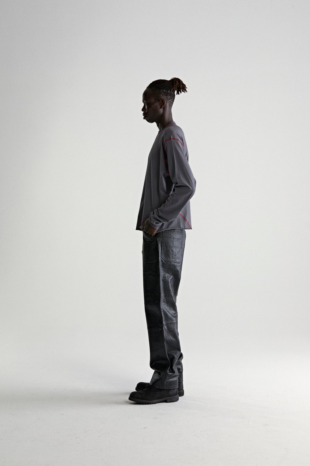 SP5DER CONTRAST STITCH LS