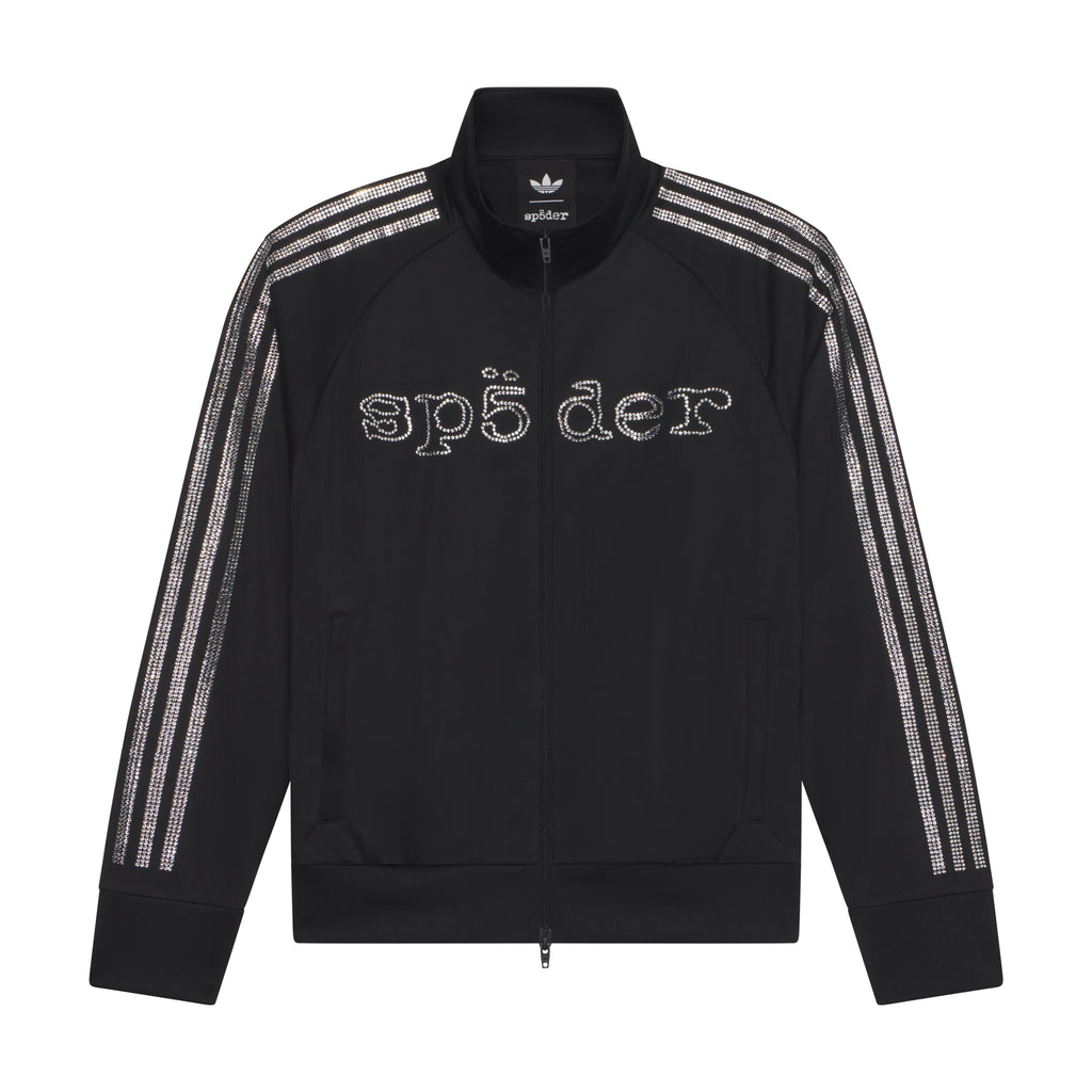 SP5DER RHINESTONE TRACK TOP