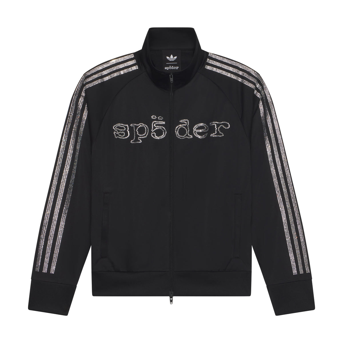 SP5DER RHINESTONE TRACK TOP