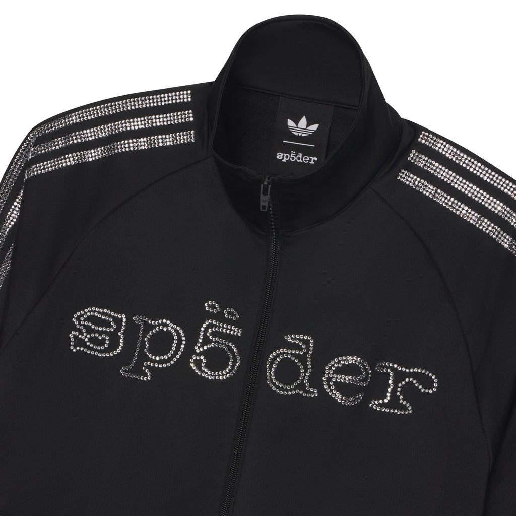 SP5DER RHINESTONE TRACK TOP