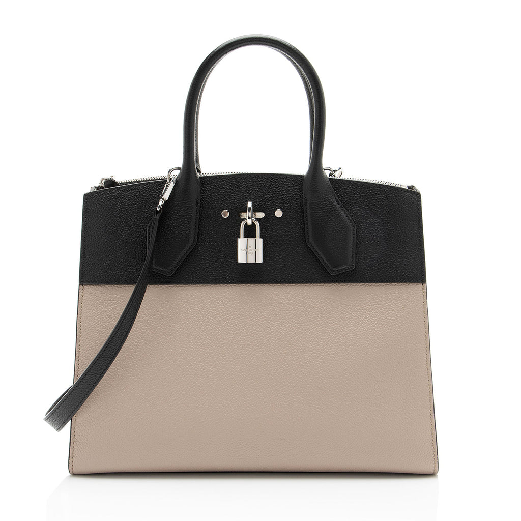 Louis Vuitton Calfskin City Steamer MM Tote