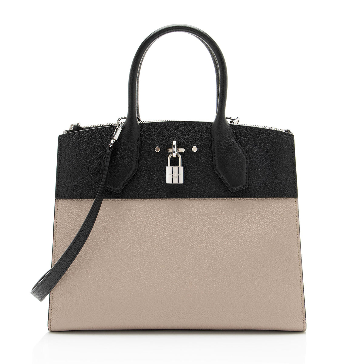 Louis Vuitton Calfskin City Steamer MM Tote