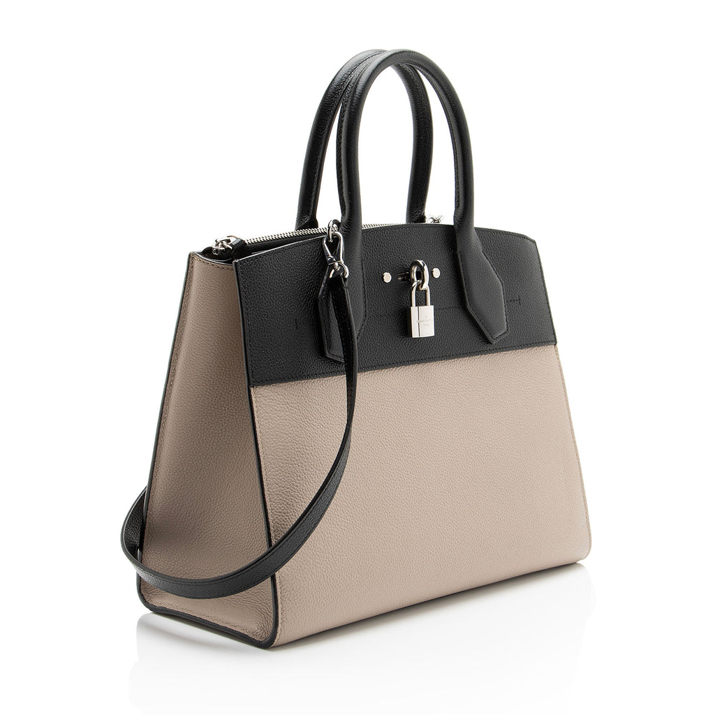 Louis Vuitton Calfskin City Steamer MM Tote