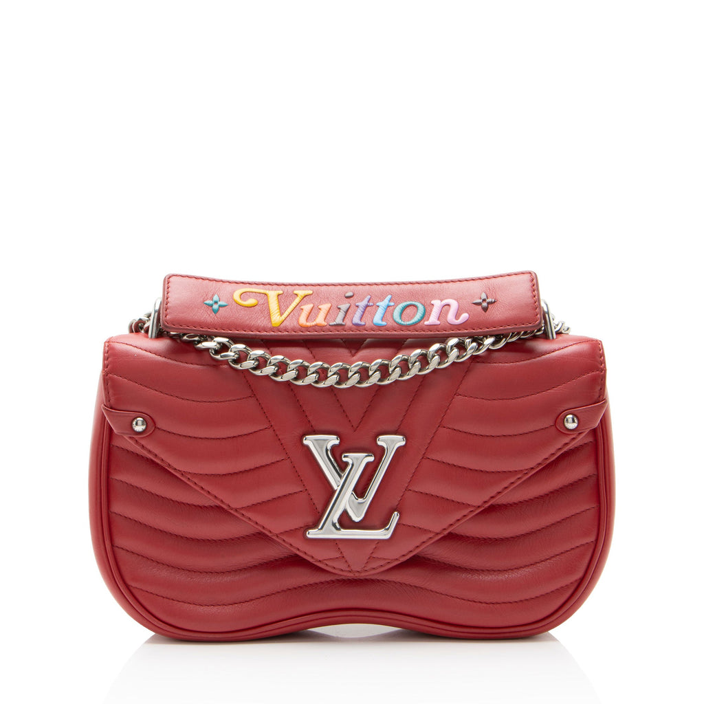 Louis Vuitton Calfskin New Wave Chain MM Shoulder Bag