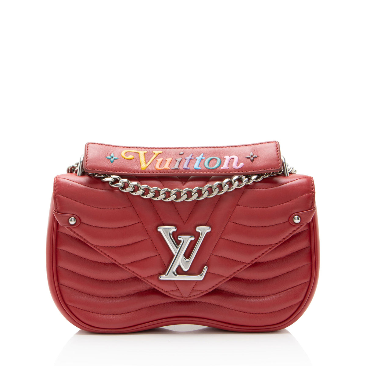 Louis Vuitton Calfskin New Wave Chain MM Shoulder Bag