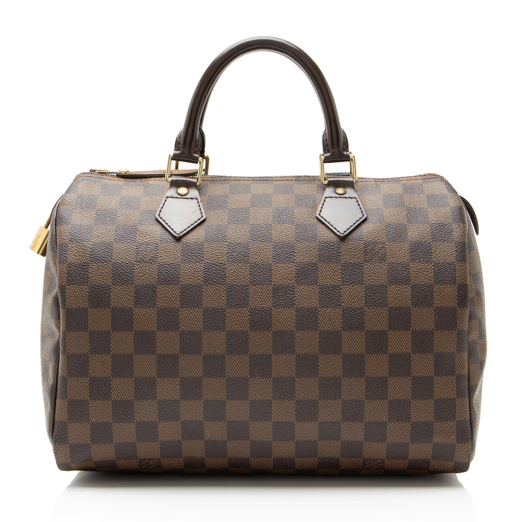 Louis Vuitton Damier Ebene Speedy 30 Satchel