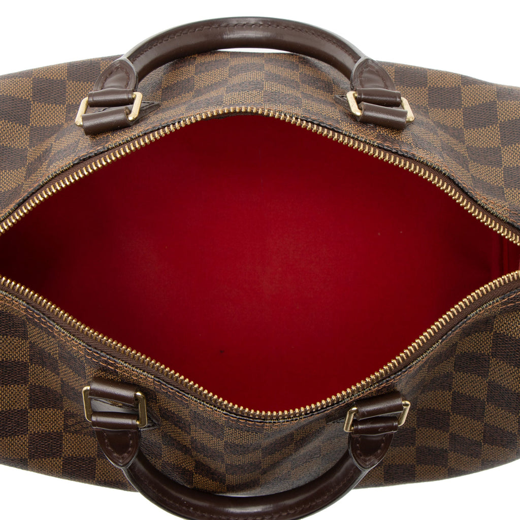Louis Vuitton Damier Ebene Speedy 30 Satchel