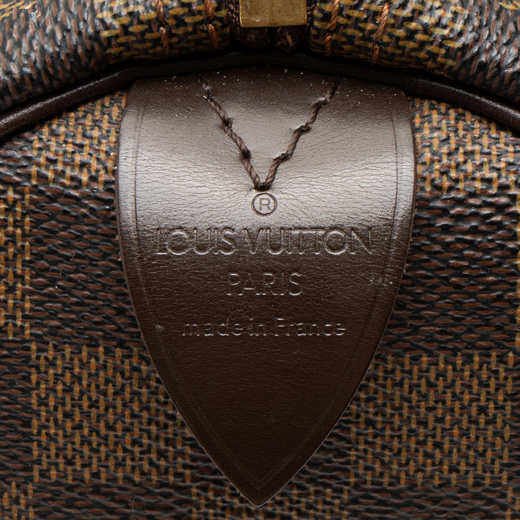 Louis Vuitton Damier Ebene Speedy 30 Satchel