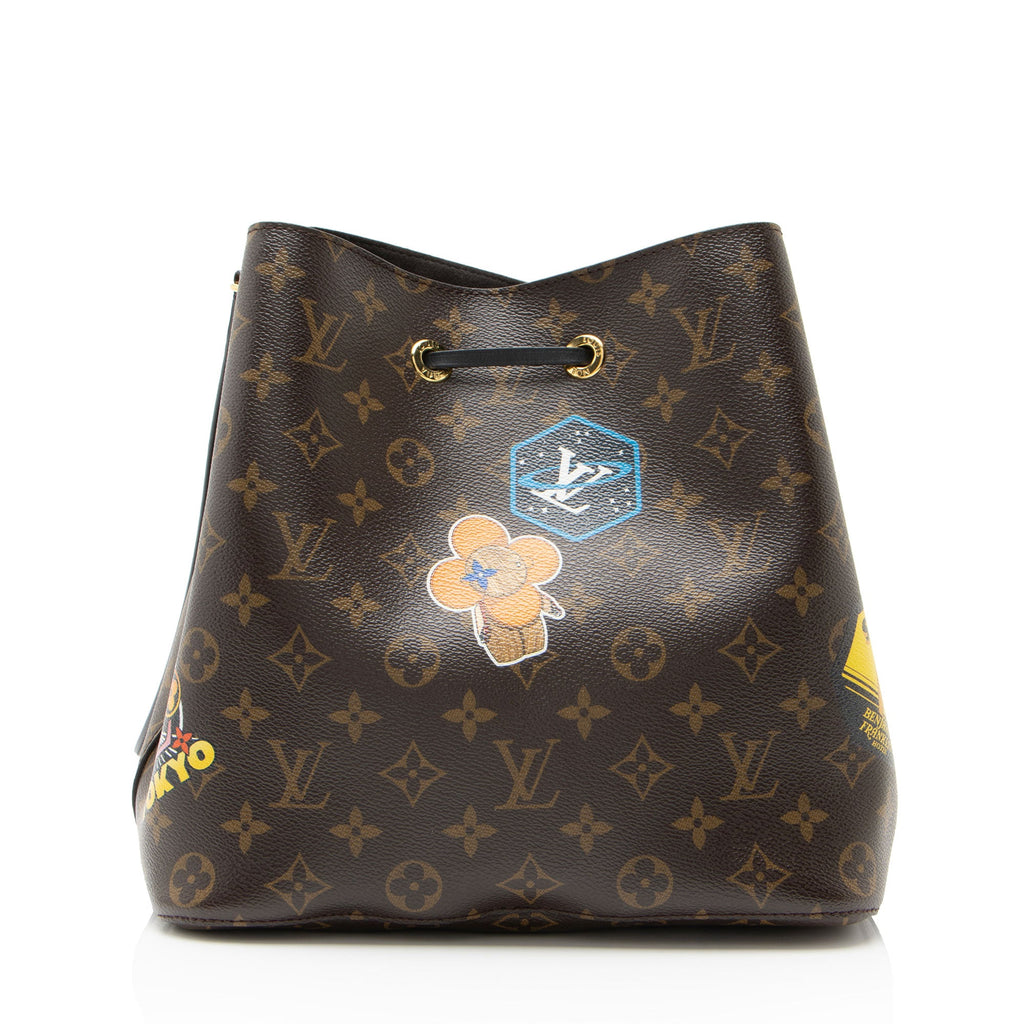 Louis Vuitton Limited Edition Monogram Canvas World Tour Neonoe MM Shoulder Bag