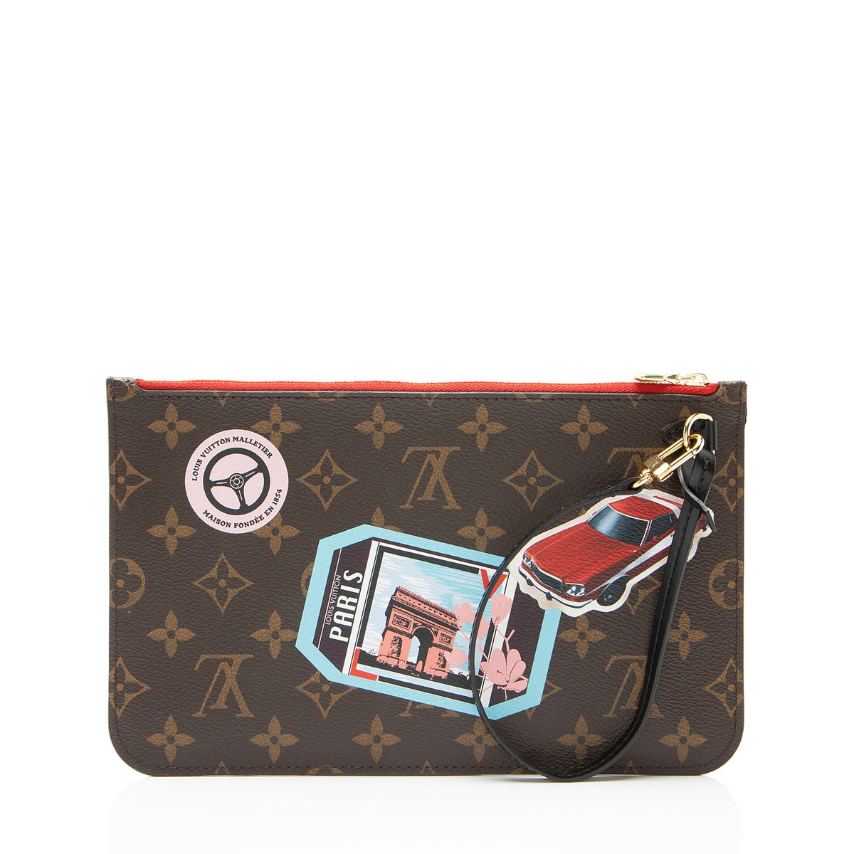 Louis Vuitton Limited Edition Monogram Canvas World Tour Neverfull MM Pochette