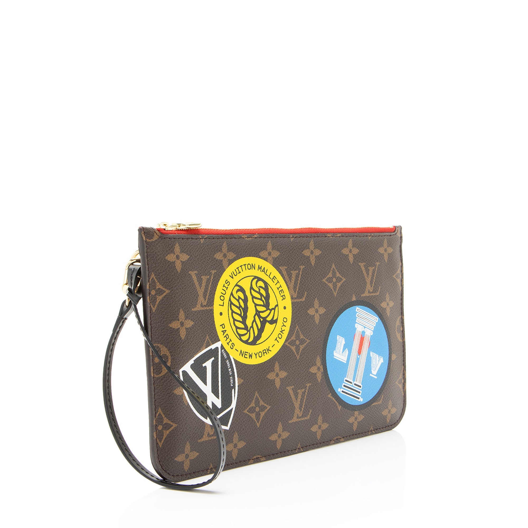 Louis Vuitton Limited Edition Monogram Canvas World Tour Neverfull MM Pochette