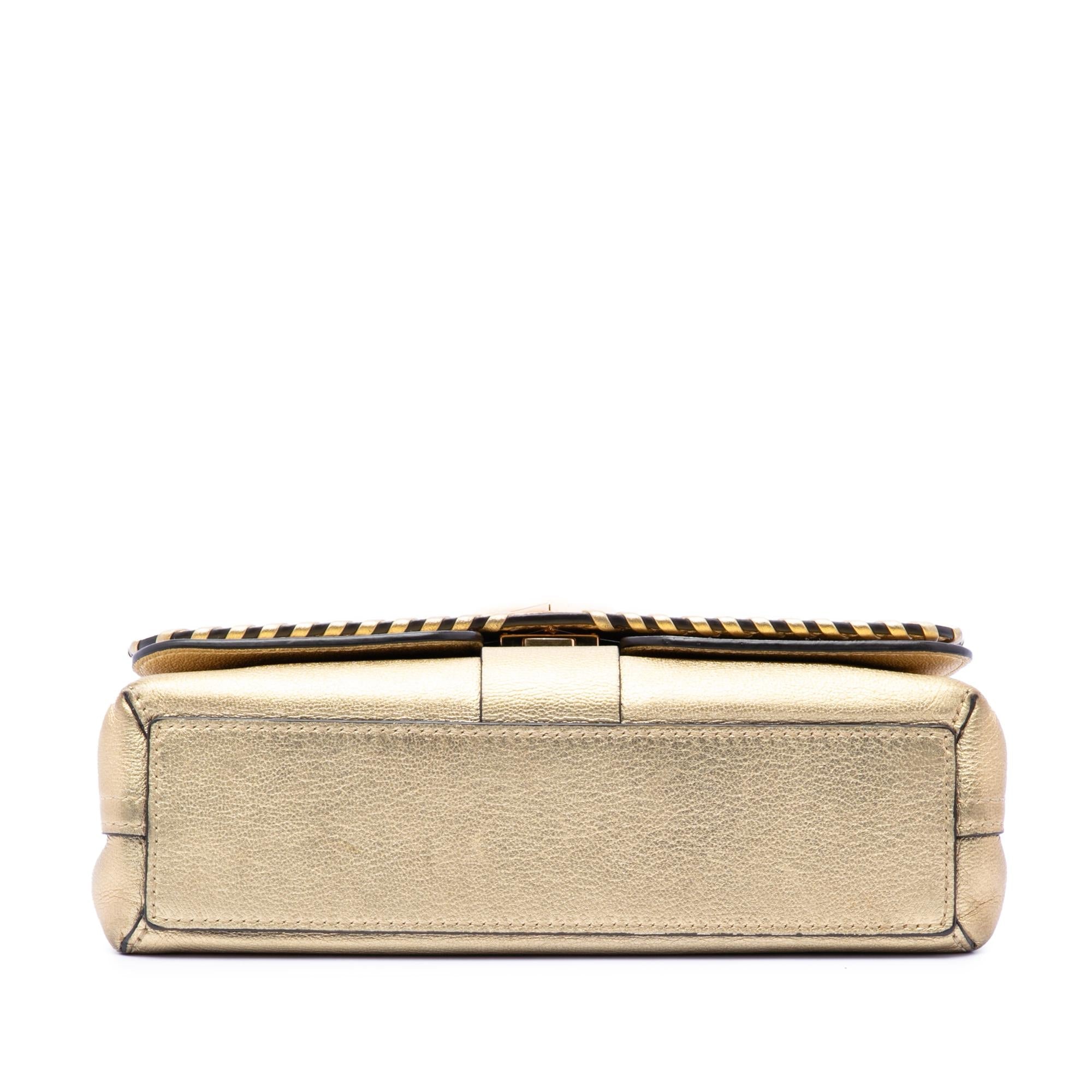 Louis Vuitton Metallic Cuir Plume Ecume Very Chain Bag