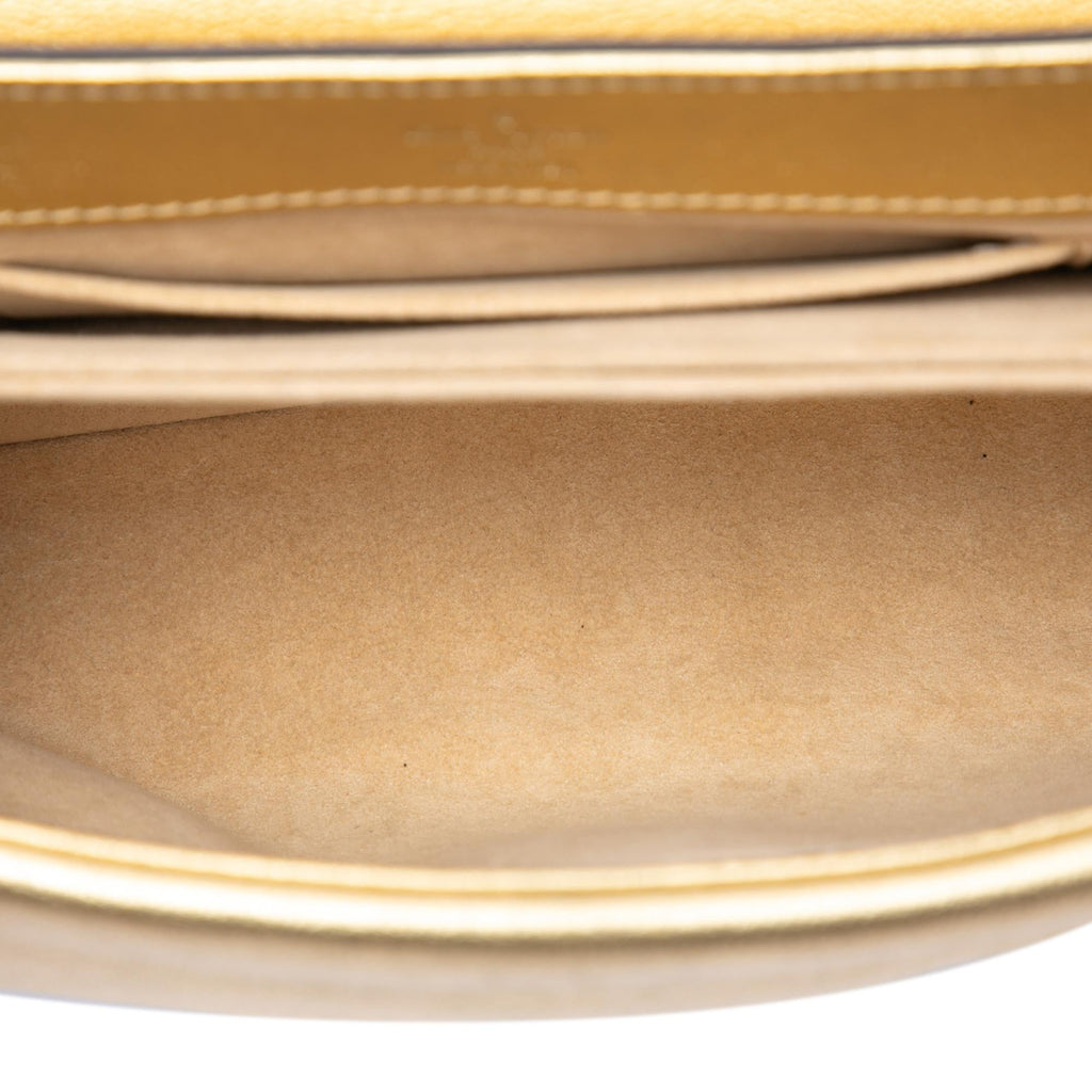 Louis Vuitton Metallic Cuir Plume Ecume Very Chain Bag