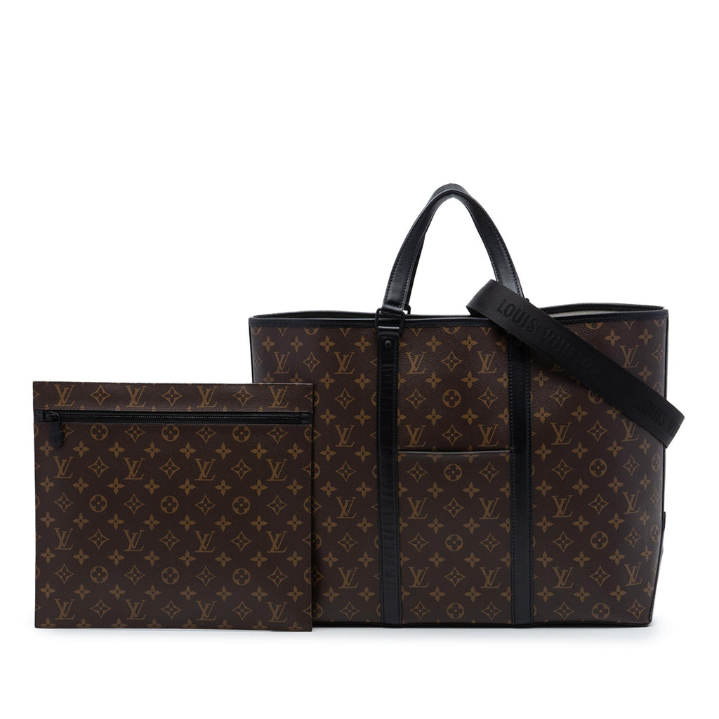 Louis Vuitton Monogram Macassar Weekend Tote GM