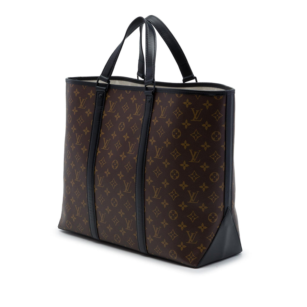 Louis Vuitton Monogram Macassar Weekend Tote GM