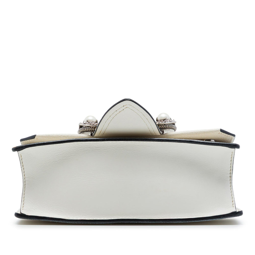 Miu Miu Goatskin Madras Soft Calf Crystal Embellished Crossbody