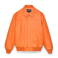 DEBOSSED WEB LEATHER JACKET