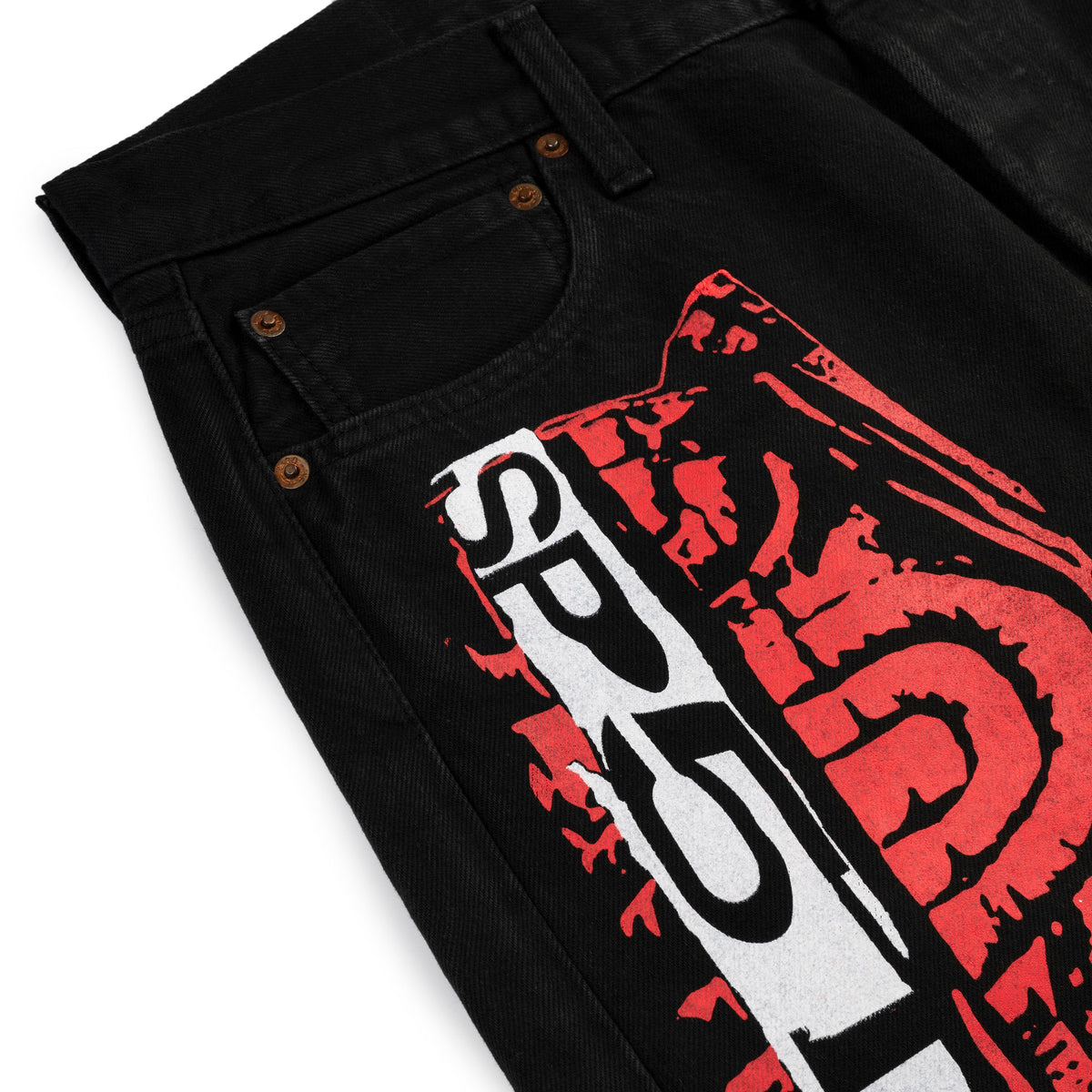 PAINTED MOTO DENIM