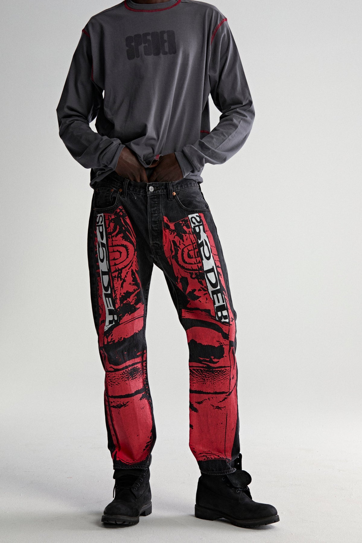 PAINTED MOTO DENIM