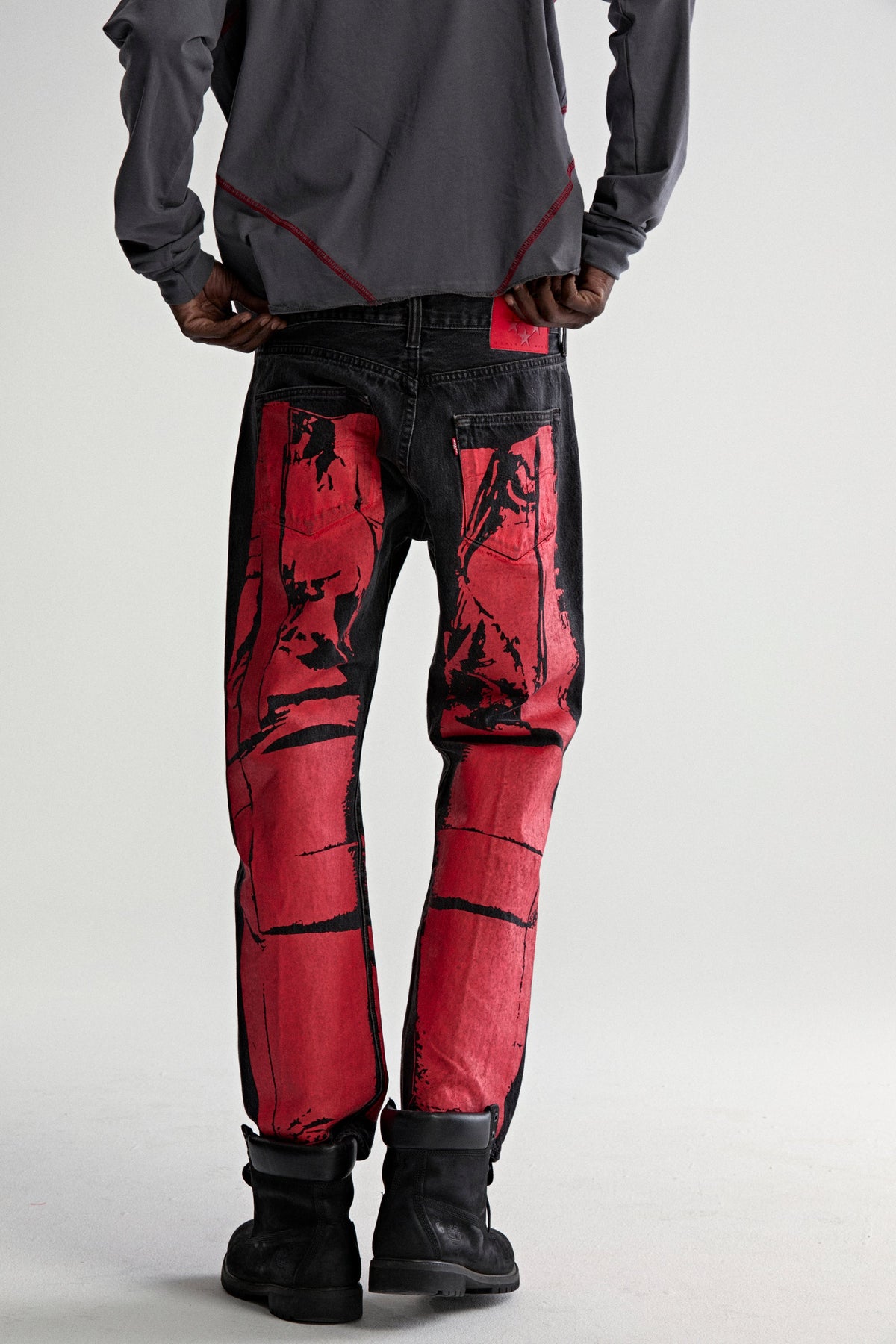 PAINTED MOTO DENIM