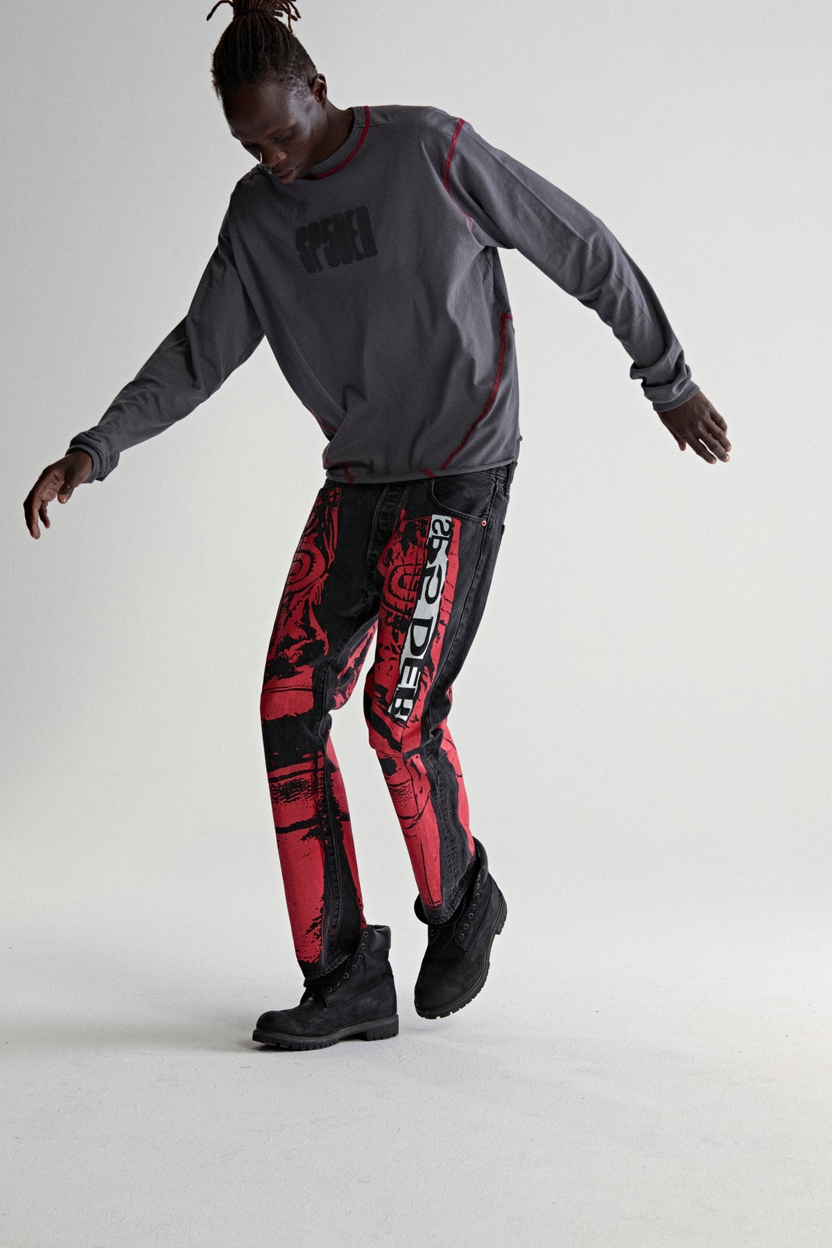 PAINTED MOTO DENIM