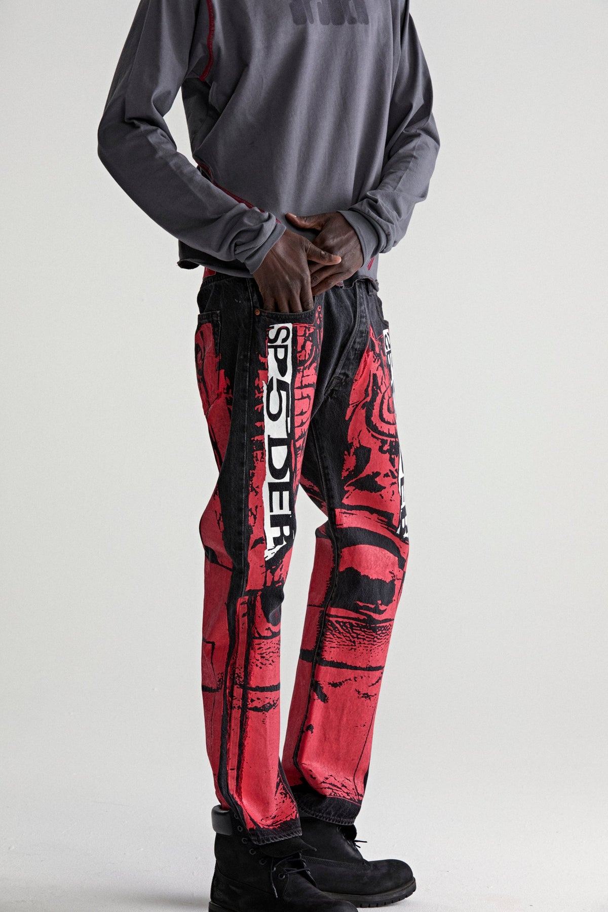 PAINTED MOTO DENIM