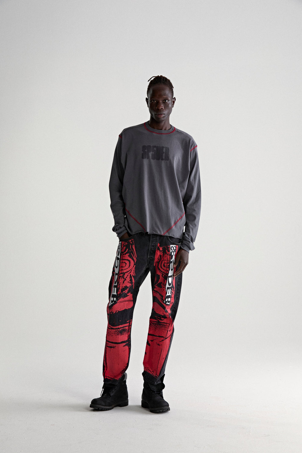 PAINTED MOTO DENIM